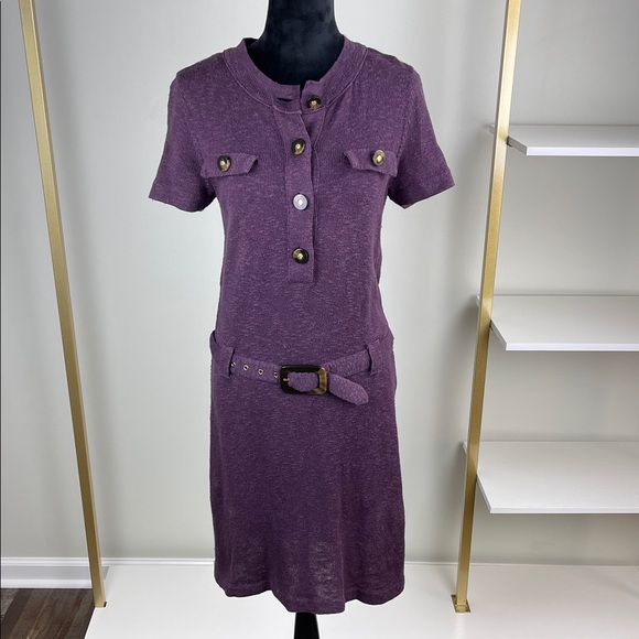 Tory Burch Dresses & Skirts - Tory Burch Elegant Purple Belted Dress Ladies Size M